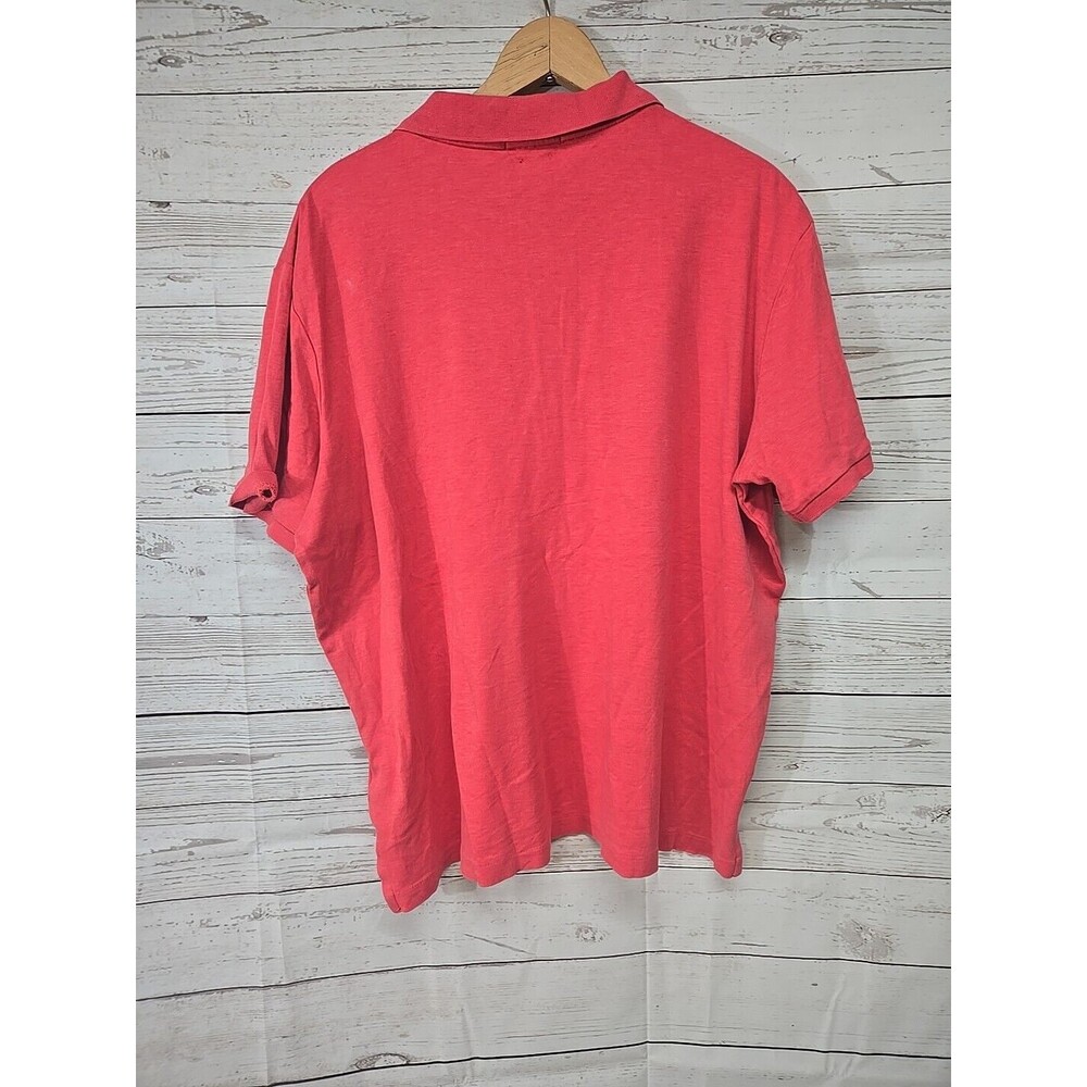 Polo Ralph Lauren Classic Fit Salmon Pink Short Sleeve Polo Men's Large Cotton - Picture 2 of 12